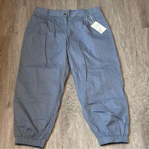 HALARA Women's Size Large Mid Rise Slate Blue Casual Cotton Joggers - NWT